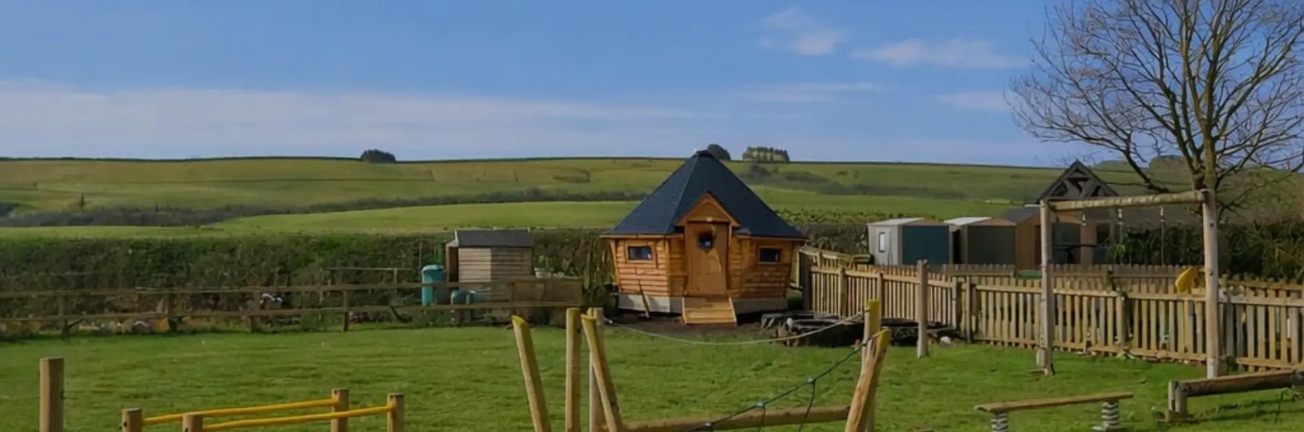 school cabin in the outdoor area