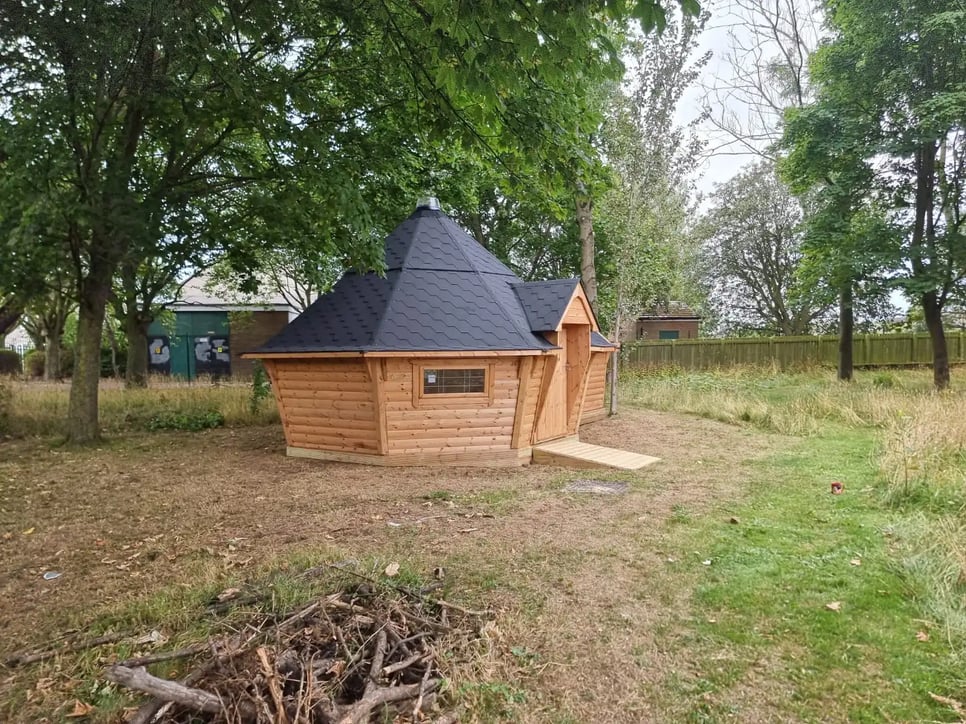 Cabins For Schools log cabin inclusive space
