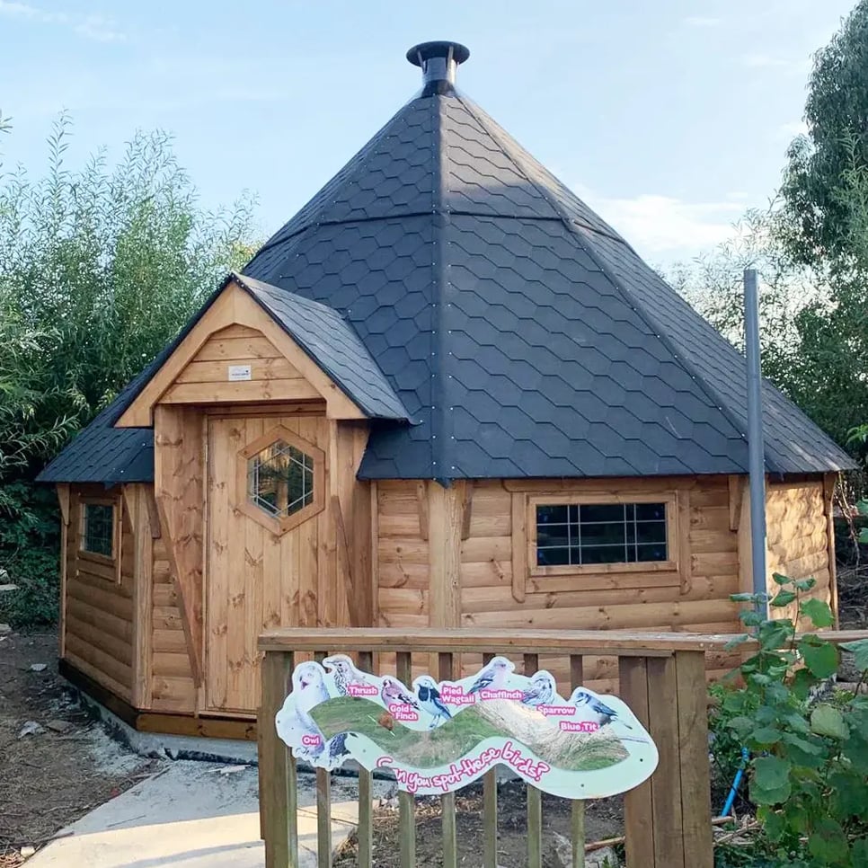 Cabins For Schools hobbit huts 