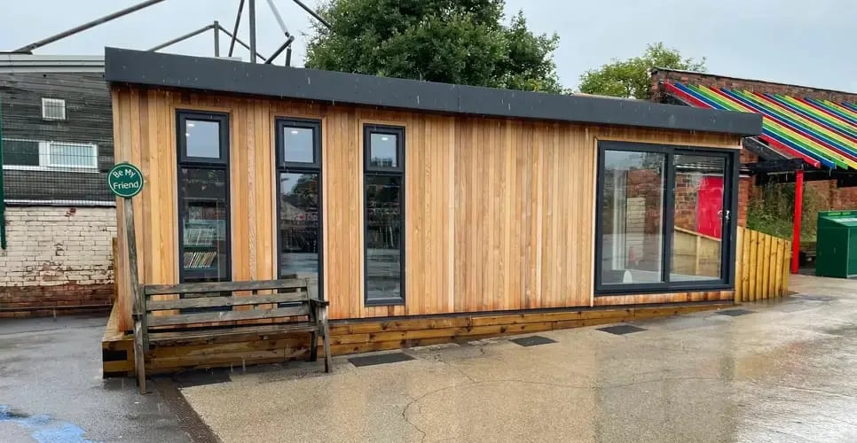 Cabins For Schools - Morvern Park School -8m x 4m, HybridCedar_02-966x500