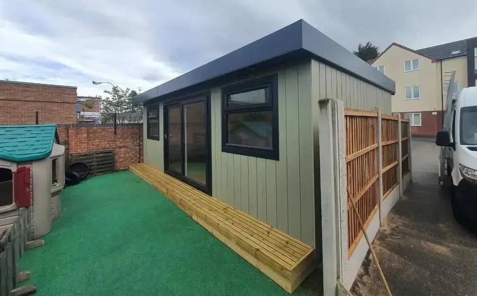 Cabins For Schools - Stapleford Day Nursery  - 6.6 x 4.2m - Marley - Toms team_966x500