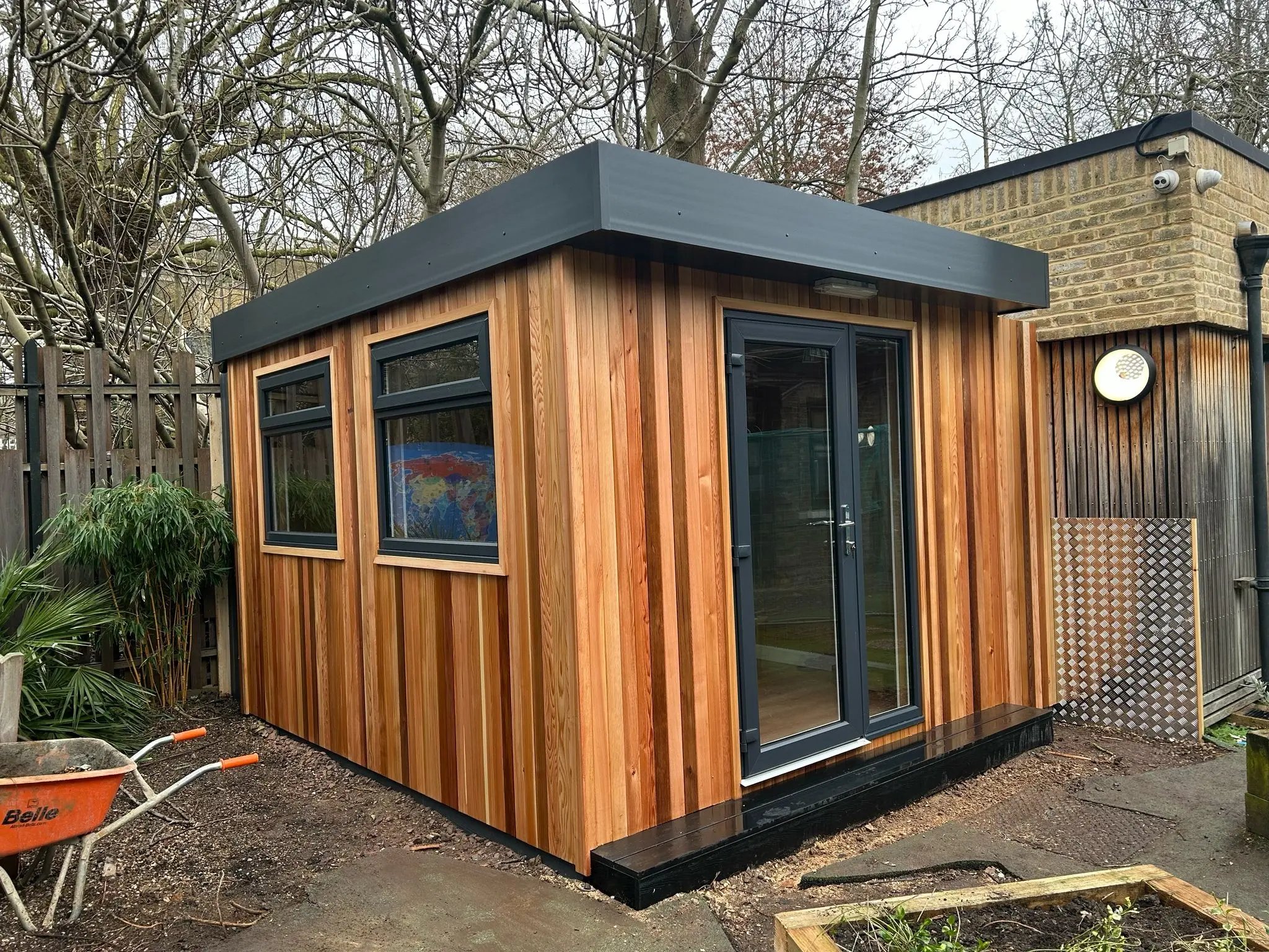 small outdoor learning pod 