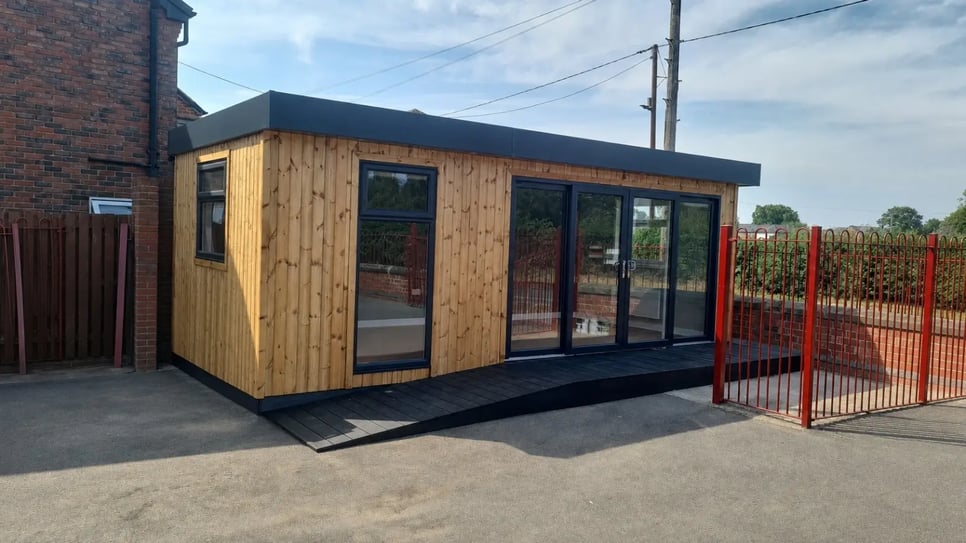 timber modular classroom for extra learning space