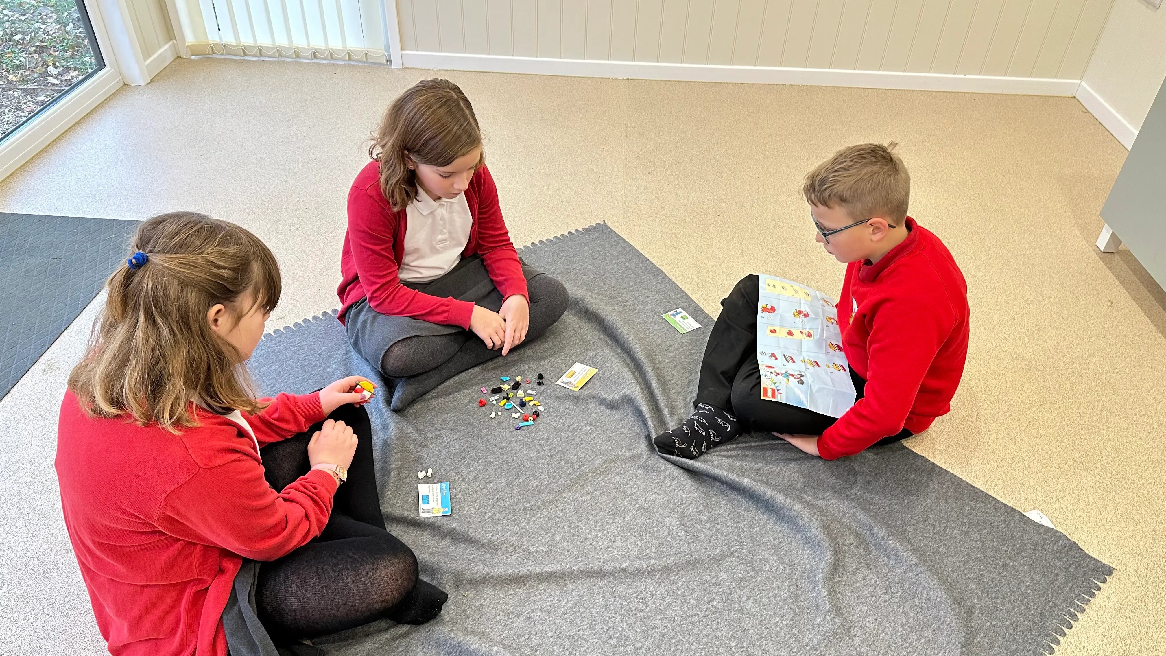 asfordby hill primary's outdoor classroom for lego therapy sessions 