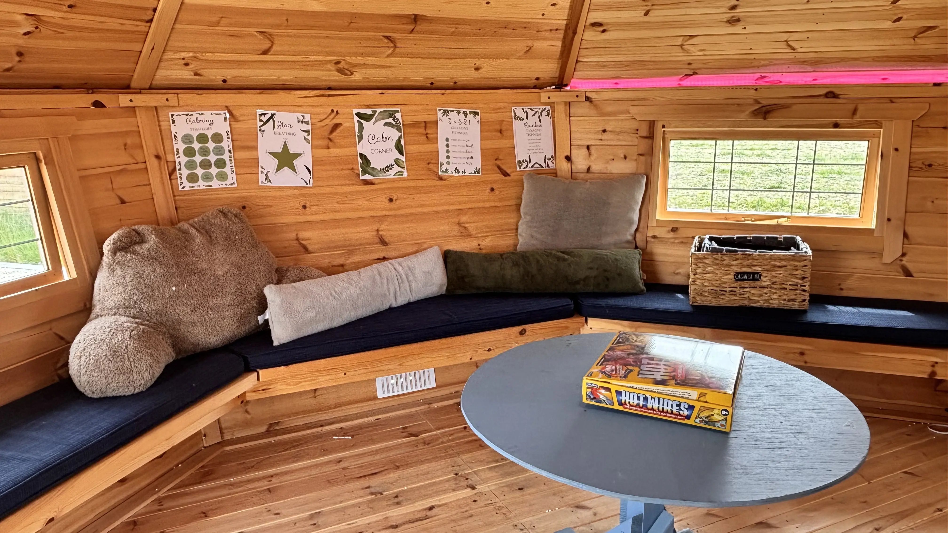 cosy nurture room for pupils that require SEMH support at school