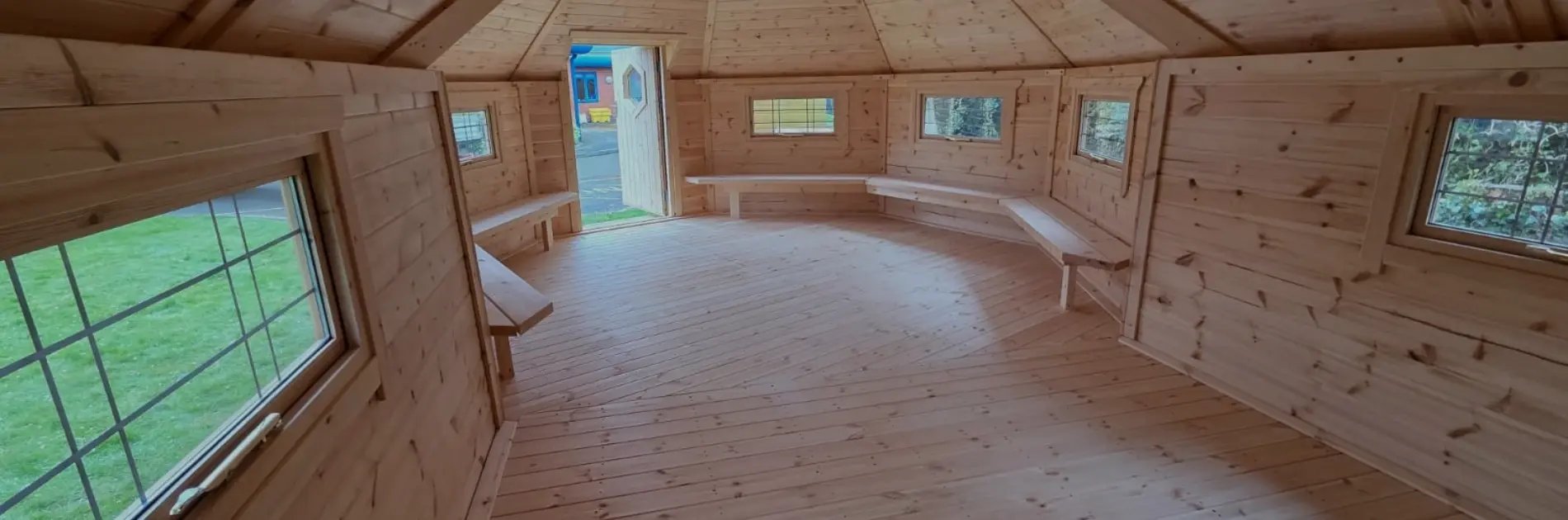 school cabin for mindfulness activities
