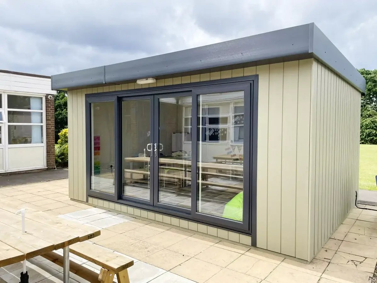 eco school room on playground 